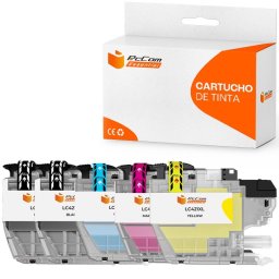 Pccom Essential Brother Lc421xl Cartucho Tinta Compatible Negro/cian/magenta/amarillo Pack 5