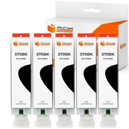 Pccom Essential Canon Pgi570xl Cartucho Tinta Compatible Negro Pack 5