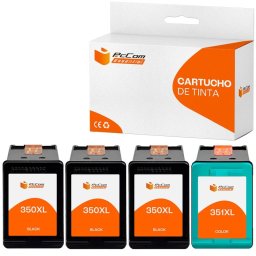 Pccom Essential Hp 350xl/351xl Cartucho Tinta Compatible Negro/tricolor Pack 4