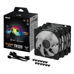 ASUS TUF Gaming TR120 ARGB Fan Triple Pack Ventilador Suplementario 120mm Negro