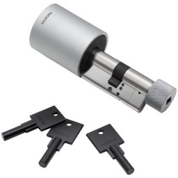 Netatmo Pack 1 Cerradura Inteligente Gris + 3 Llaves Inteligentes Negras