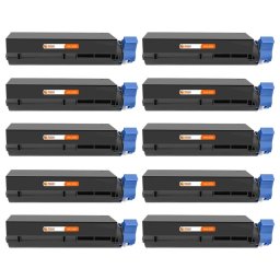 PcCom Essential OKI B432/B512/MB492/MB562/45807111 Tóner Compatible Negro Pack 10