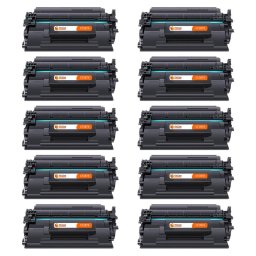 PcCom Essential HP CF287X/87X Tóner Compatible Negro Pack 10