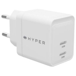 Hyper HJG35EU HyperJuice Cargador USB-C de 35 W GanN para Smartphone y Tablets Blanco
