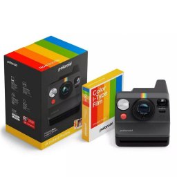 Polaroid Now Gen 3 Cámara Instantánea USB-C Negra + Película Color i-Type de 8 Fotos