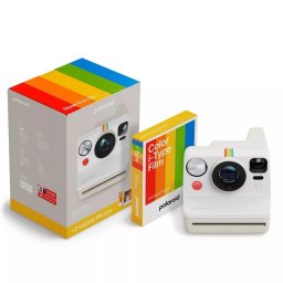 Polaroid Now Gen 3 Cámara Instantánea USB-C Blanca + Película Color i-Type de 8 Fotos