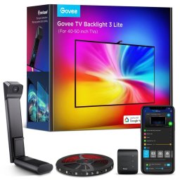 Retroiluminación TV Govee 3 Lite Corrección Ojo de Pez RGBICW 2,4m 612lm Alexa Wi-Fi IP44
