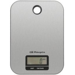 Báscula de cocina Orbegozo PC 1019 hasta 5kg acero inoxidable LCD función tara