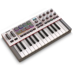 Controlador MIDI Akai MPK Mini IV 25 Teclas USB-C Pads RGB Integración DAW Suite Instrumentos