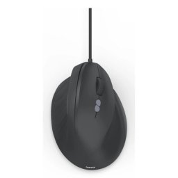 Ratón Hama ECM-500R USB cableado 1800 DPI negro diseño vertical ergonómico