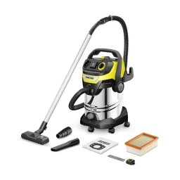 Aspiradora Industrial Karcher WD 7 Control P S 1400W Sólidos y Líquidos Depósito 30L Acero Inoxidable