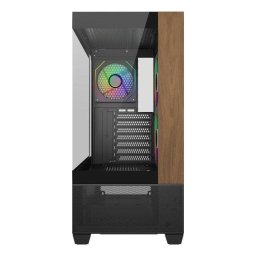 Caja Cooler Master Elite 690 Wood ATX Vidrio Templado Iluminación RGB