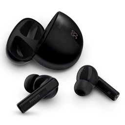 Auriculares Philips TAT2520BK/00 inalámbricos Bluetooth con Cancelación Activa de Ruido, resistentes al agua, negros