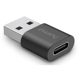 Adaptador Hama 00200357 USB-A a USB-C 3.2 Gen 2 Negro