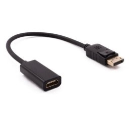 Adaptador Nilox NXADAP02 DisplayPort macho a HDMI hembra 15 cm Negro
