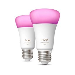 Bombilla inteligente Philips Hue White and Color Ambiance E27 A60 Bluetooth x2
