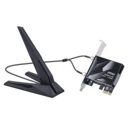 Tarjeta de Red MSI Herald BE9400 PCI Express 5764 Mbit/s Wi-Fi 7 Bluetooth 5.4 Antena Externa
