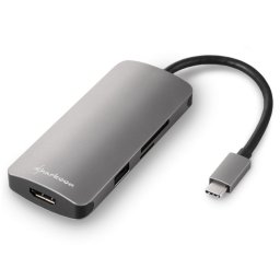 Sharkoon HUB USB 3.0 Tipo-C Multipuerto Gris Oscuro