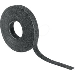 HELLERMANNTYTON HT 130-00020 - Velcro 5 m x 12,5 mm, negro, rollo