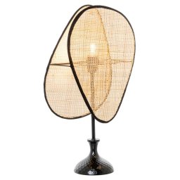 Lampara de Pie Moderna Rattan Natural Serie Addis