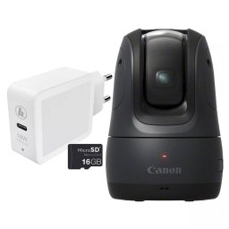 Canon PowerShot PX Kit Esencial Cámara Compacta 11.7MP Negra + Cargador + Tarjeta MicroSD 16GB