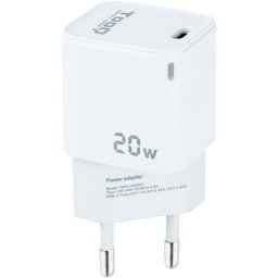 TooQ TQWC-PD20WT Cargador de Pared USB-C 20W Blanco