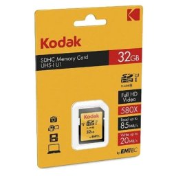 Tarjeta de memoria Kodak EKMSD32GHC10K SDHC 32 GB UHS-I Clase 10 90 MB/s