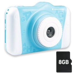 Cámara digital para niños Agfaphoto Realikids Cam 2 Azul 8GB filtros HD