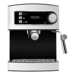 Cecotec Power Espresso Cafetera Express Espresso Y Cappuccino 20 Bares Orientable 850W 1,5L Inox