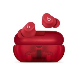 Auricular True Wireless Beats Solo Buds Rojo Transparente TWS Bluetooth Micrófono Intraurales