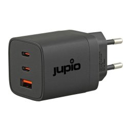 Cargador USB Jupio UTC0040 60 W GaN PPS Triple Puerto USB-A USB-C