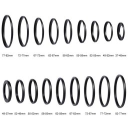 Juego de anillos adaptadores K&F Concept 18 piezas conversión filtros objetivos