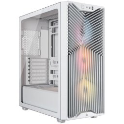 Torre Corsair 3200D RS ARGB Blanca con 3 Ventiladores y USB-C