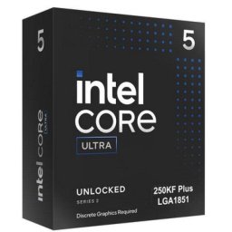 Procesador Intel Core Ultra 5 250KF Plus 18 Núcleos 3.6 GHz Frecuencia Base 5.3 GHz Frecuencia Turbo Sin Gráficos Integrados