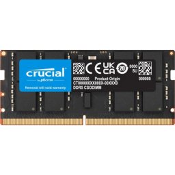 Memoria RAM Crucial CT32G64C52CS5 32GB 1x32GB DDR5 6400MHz CL52 SO-DIMM Negro