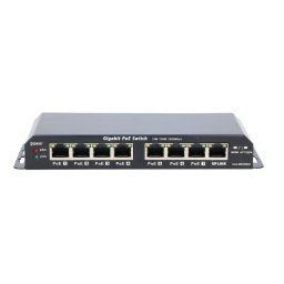 Switch Extralink KRATOS 8 Puertos Gigabit PoE 60W No Gestionado Metal