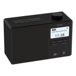 Radio Philips TAR5600/00 Bluetooth DAB+ FM Reloj Alarma 10 W Negro