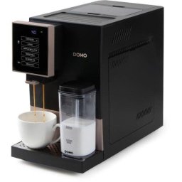 Cafetera Superautomática Domo DO743K 1,1L 19 Bares con molinillo y espumador de leche