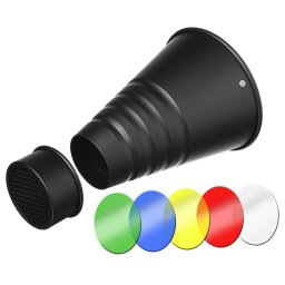 Bresser M-31B Snoot Modificador de Luz para Estudio Fotográfico