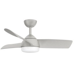 Fabrilamp Haur Ventilador de Techo con Motor DC 25W y Luz 24W Gris