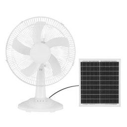 Ledme 309563 Ventilador de Mesa Solar 20W Blanco