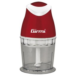 Picadora eléctrica Girmi TR01 0,5 L 350 W acero inoxidable roja y blanca