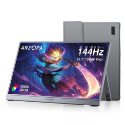 Monitor Arzopa Z1FC 16.1" FullHD 144Hz IPS Portátil HDR10 Altavoces Integrados