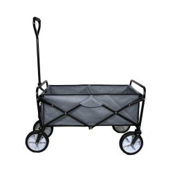 Carretilla de Jardín MonsterShop Plegable Gris 70 kg con Funda Impermeable y Guantes