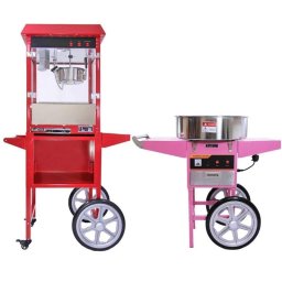 Palomitera MonsterShop Kukoo Set con Carrito y Máquina Algodón de Azúcar Profesional