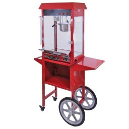 Palomitera MonsterShop Kukoo con carrito y caldera de acero inoxidable