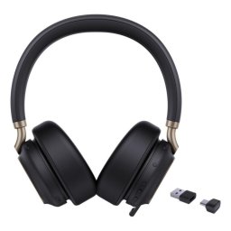 Auriculares Yealink BH76 Plus inalámbricos Bluetooth con Cancelación de Ruido, micrófono y carga inalámbrica, negros