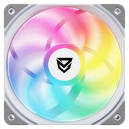 Ventilador Suplementario Nfortec Koit 120mm PWM ARGB Blanco 4-pin 3-pin Vida útil prolongada