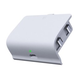 Gioteck BP2 S Batería Blanca + Cable Carga y Juega 4m para Xbox One S