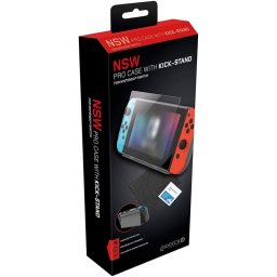 Gioteck NSW Pro Case Funda Stand Magnética + Cristal Templado 9H para Nintendo Switch